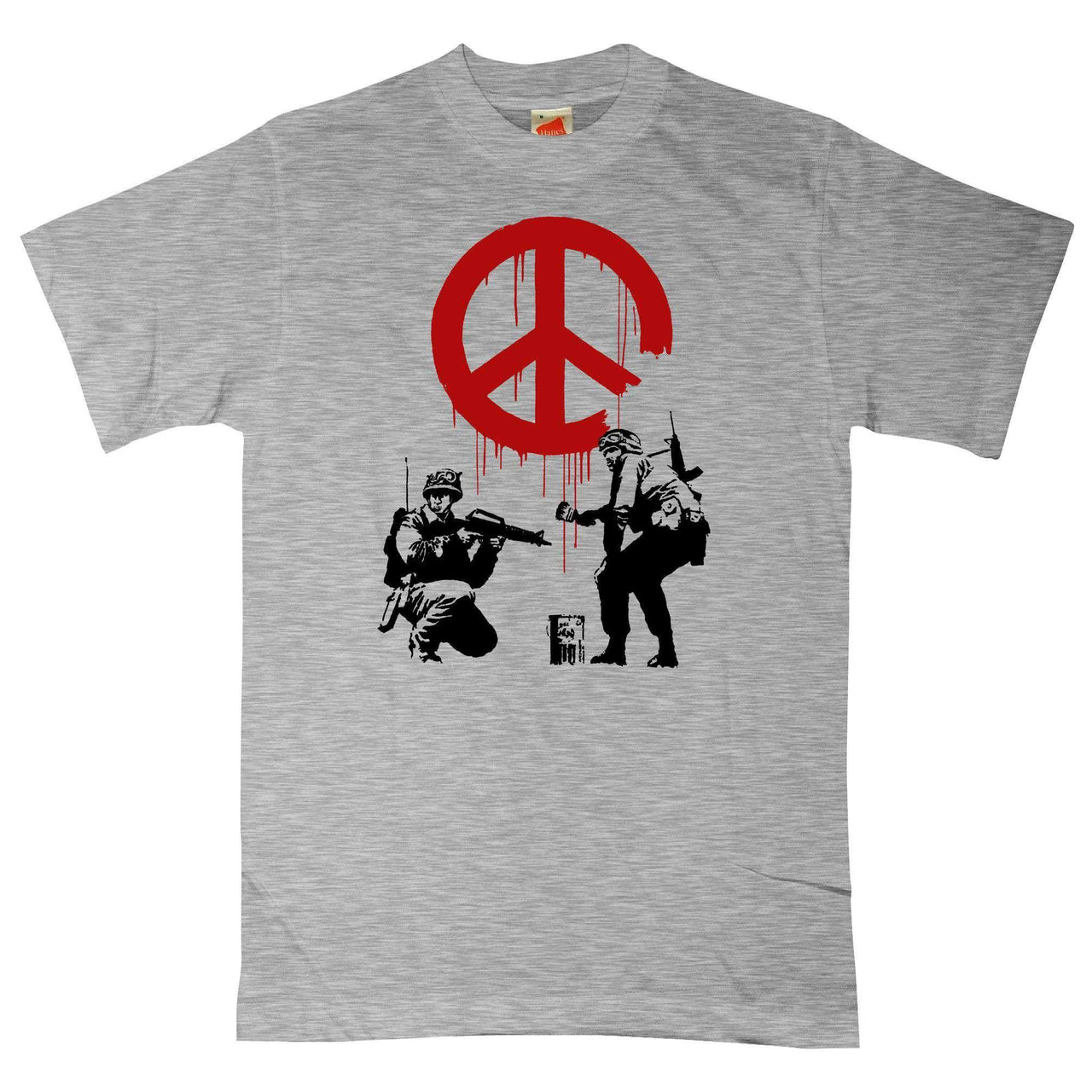 Banksy CND Soldiers Graphic T-Shirt For Men 8Ball