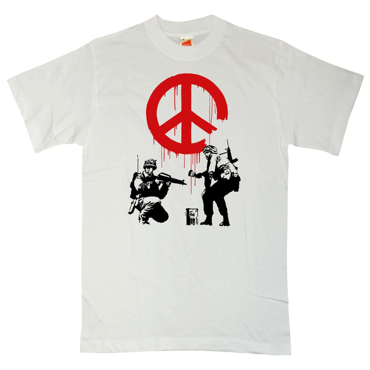 Banksy CND Soldiers Graphic T-Shirt For Men 8Ball