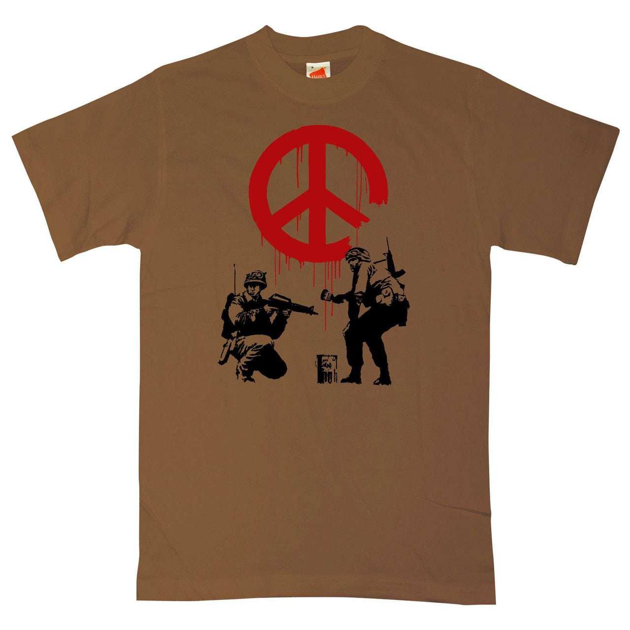 Banksy CND Soldiers Graphic T-Shirt For Men 8Ball