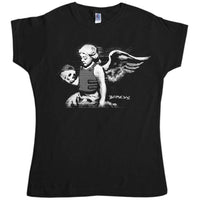 Thumbnail for Banksy Cherub Womens Fitted T-Shirt 8Ball