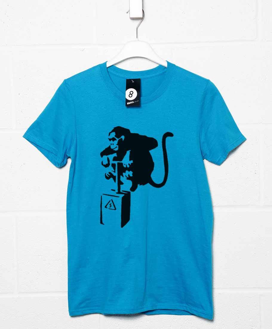 Banksy Detonator Monkey Unisex T-Shirt For Men And Women 8Ball