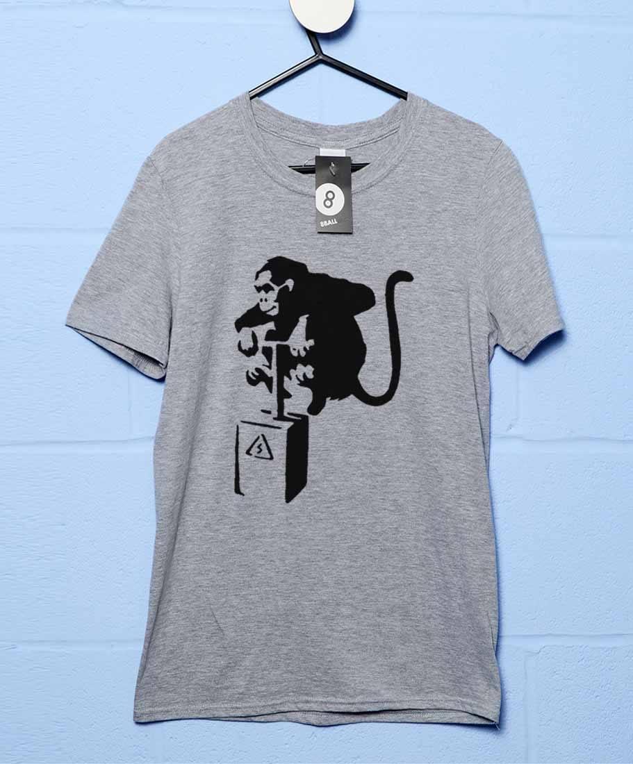 Banksy Detonator Monkey Unisex T-Shirt For Men And Women 8Ball