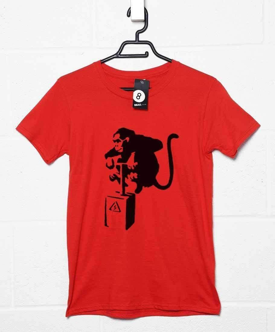 Banksy Detonator Monkey Unisex T-Shirt For Men And Women 8Ball