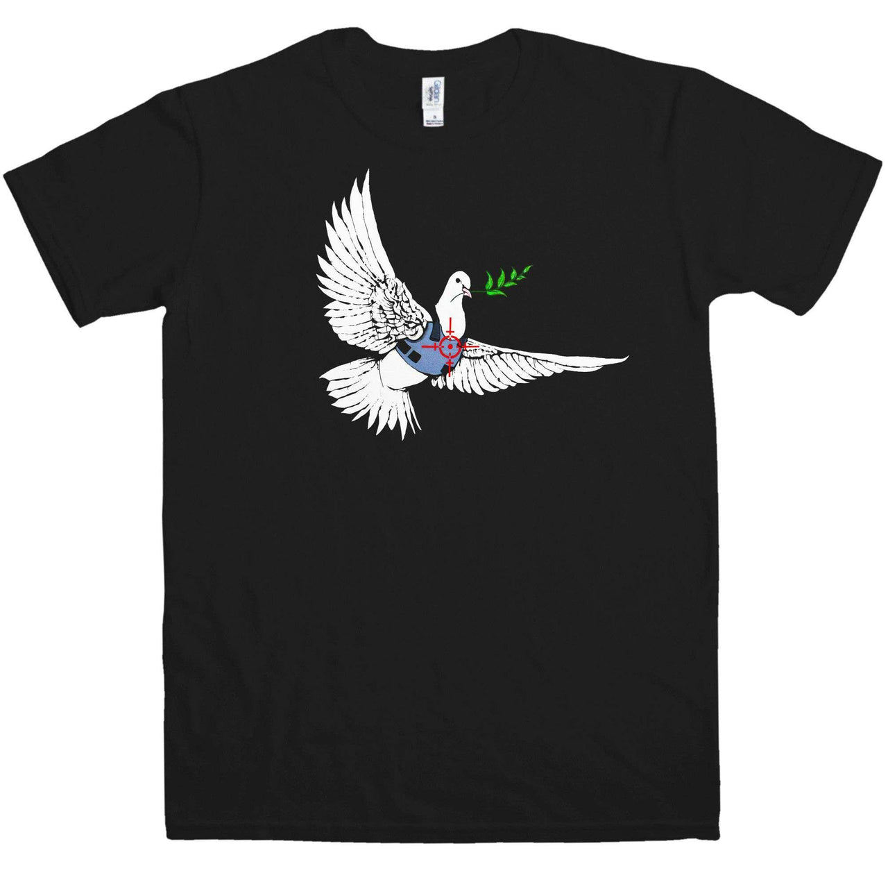 Banksy Dove Mens Graphic T-Shirt 8Ball