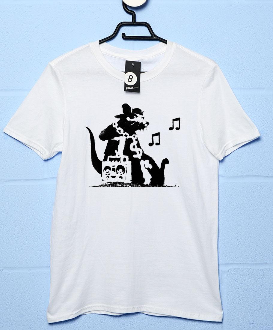 Banksy Ghetto Rat Unisex T-Shirt For Men And Women 8Ball
