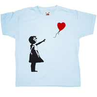 Thumbnail for Banksy Girl With Balloon Kids Graphic T-Shirt 8Ball