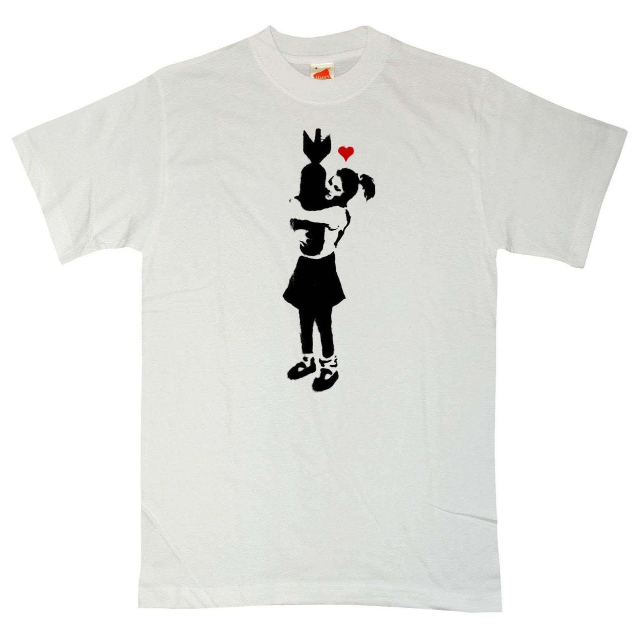 Banksy Girl With Bomb Unisex T-Shirt 8Ball