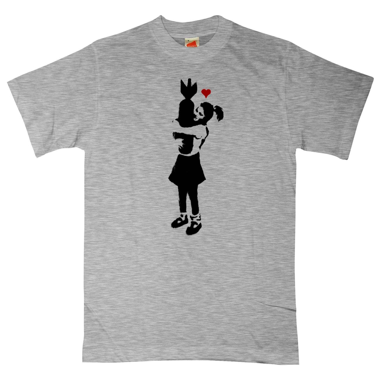 Banksy Girl With Bomb Unisex T-Shirt 8Ball