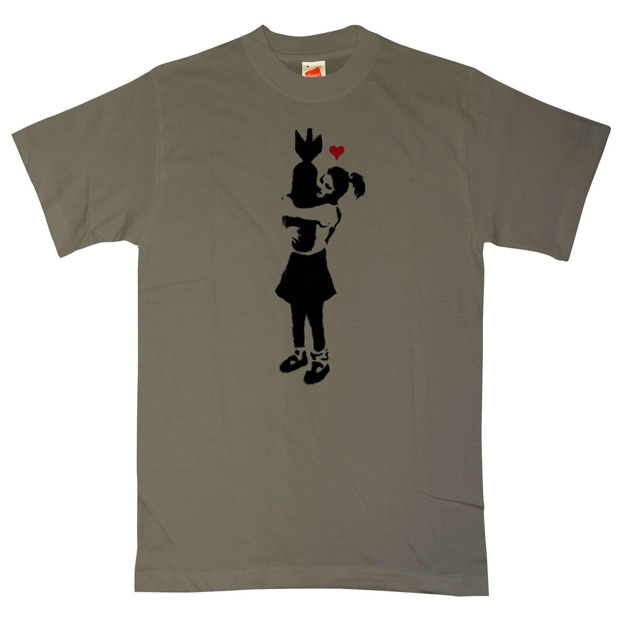 Banksy Girl With Bomb Unisex T-Shirt 8Ball