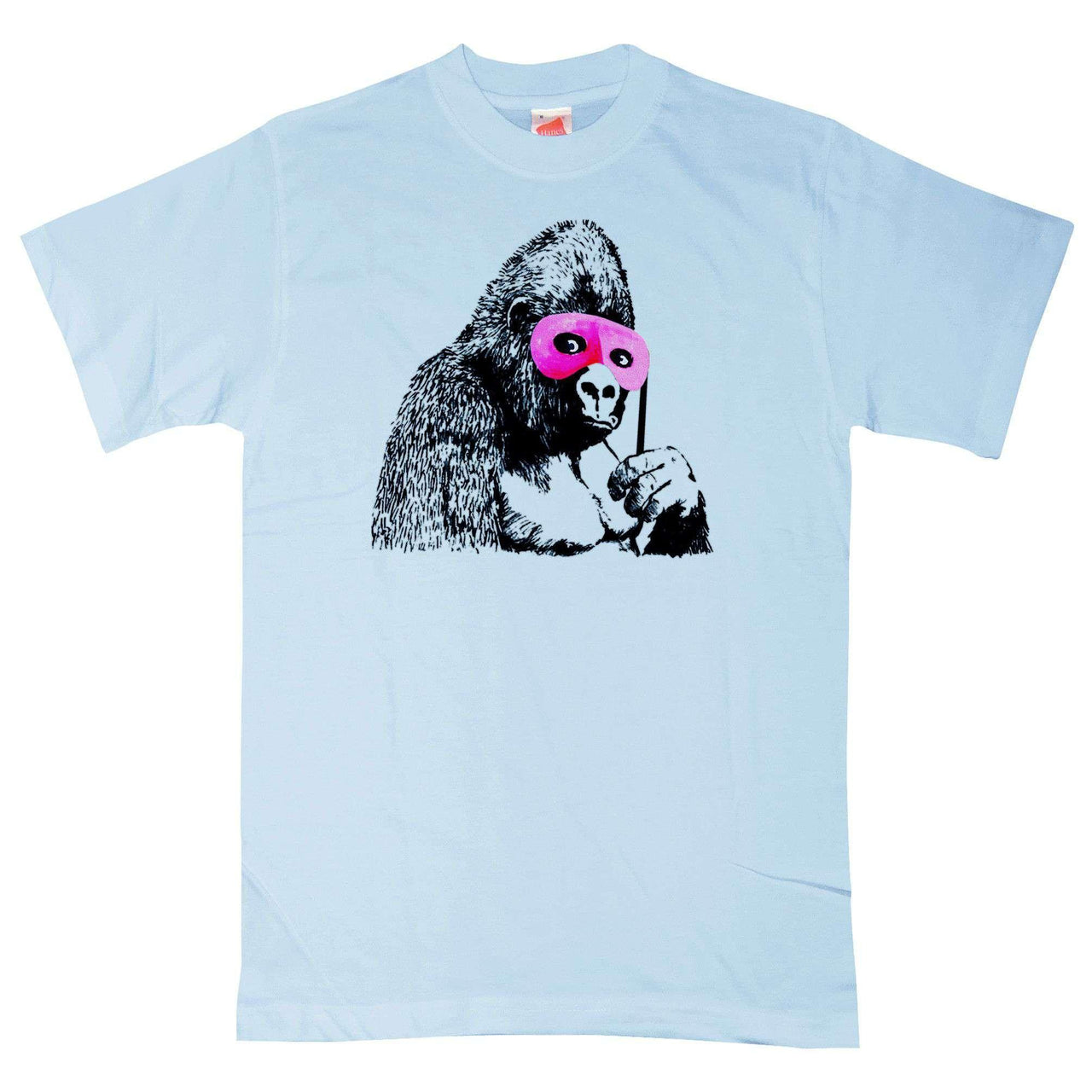 Banksy Gorilla With Mask Graphic T-Shirt For Men 8Ball