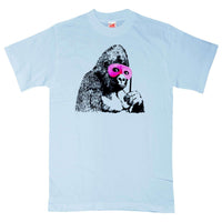 Thumbnail for Banksy Gorilla With Mask Graphic T-Shirt For Men 8Ball