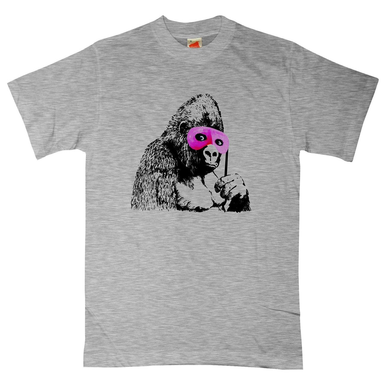 Banksy Gorilla With Mask Graphic T-Shirt For Men 8Ball