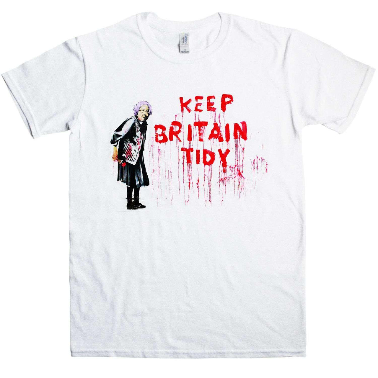 Banksy Keep Britain Tidy Graphic T-Shirt For Men 8Ball