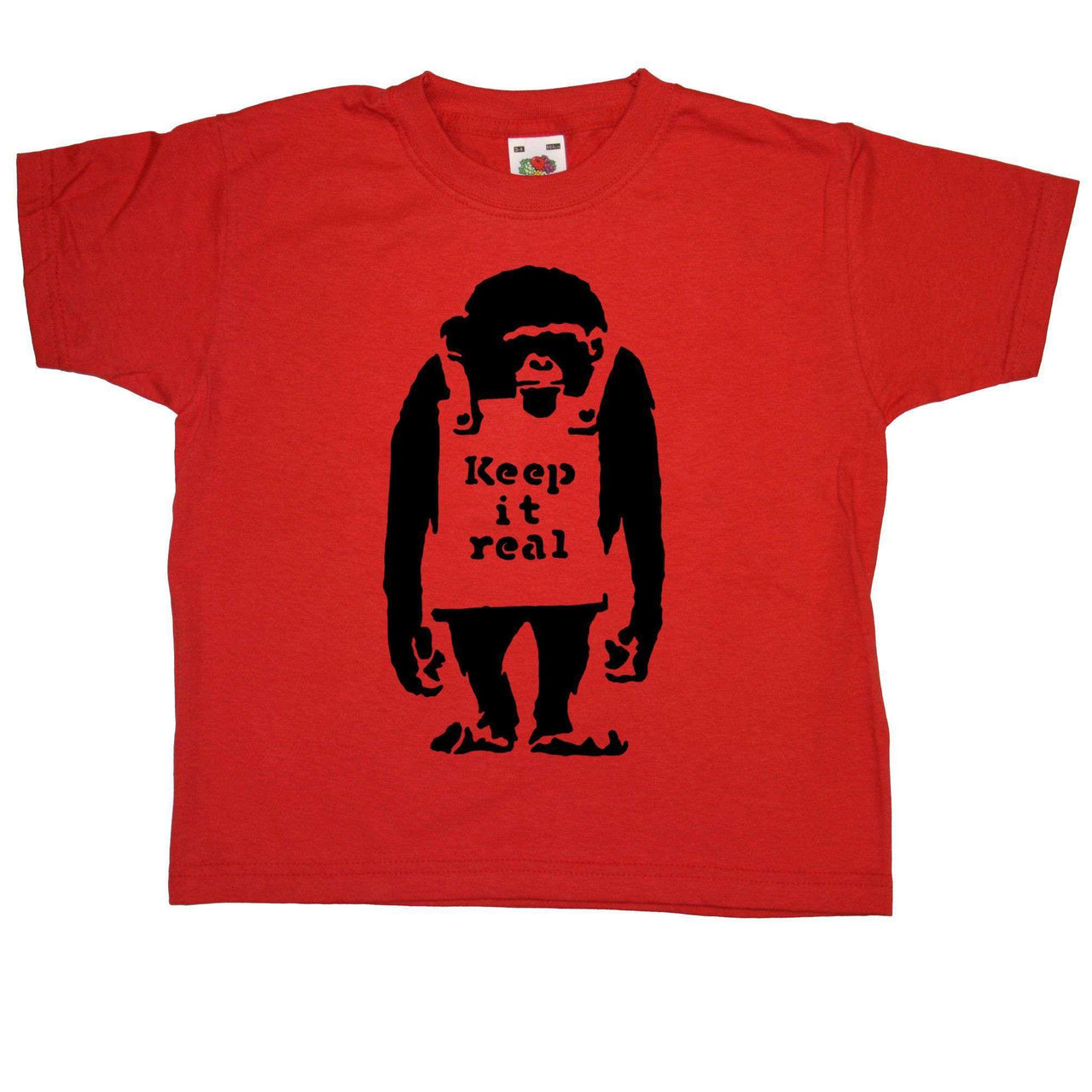 Banksy Keep It Real Childrens Graphic T-Shirt 8Ball