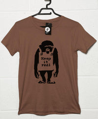 Thumbnail for Banksy Keep It Real Mens T-Shirt 8Ball