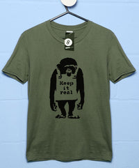 Thumbnail for Banksy Keep It Real Mens T-Shirt 8Ball