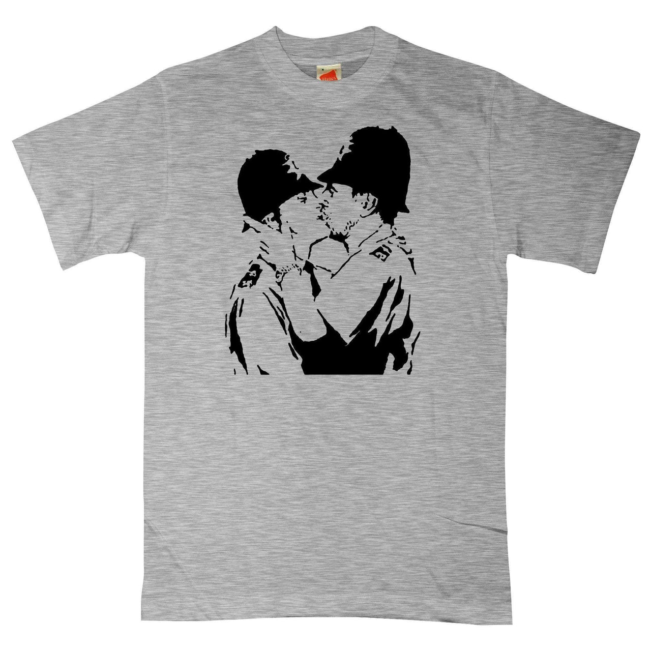 Banksy Kissing Policemen Unisex T-Shirt For Men And Women 8Ball