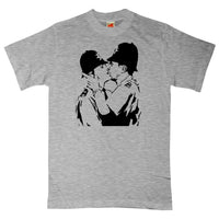 Thumbnail for Banksy Kissing Policemen Unisex T-Shirt For Men And Women 8Ball