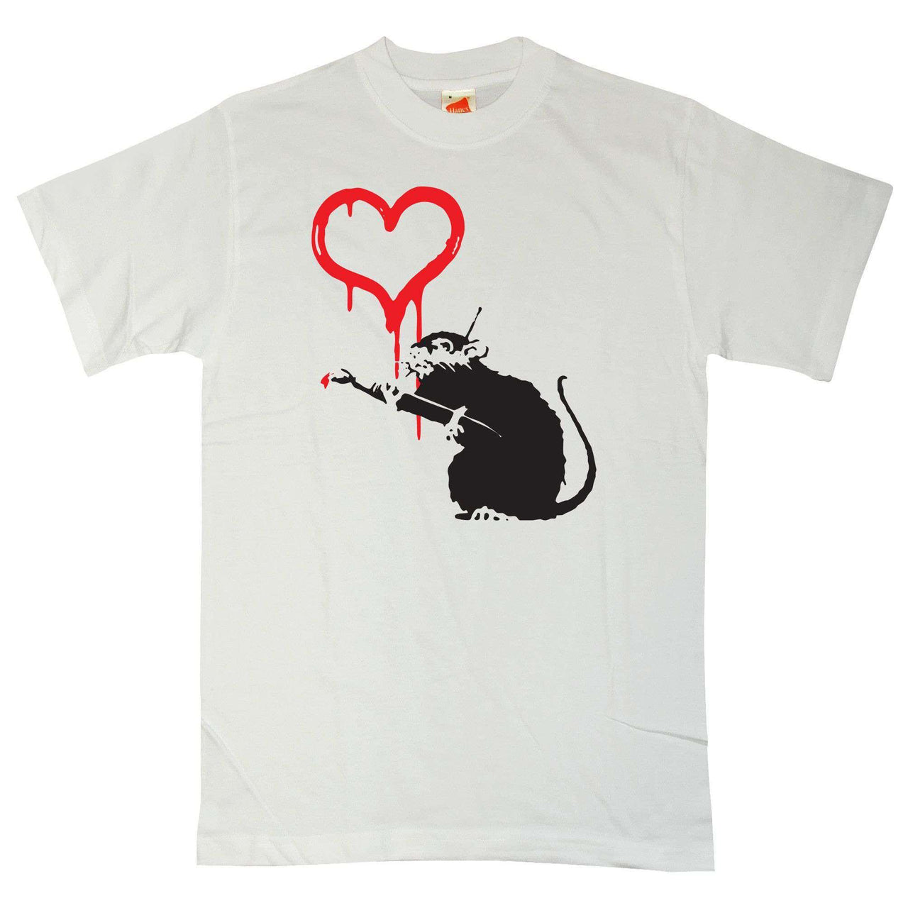 Banksy Love Rat Graphic T-Shirt For Men 8Ball