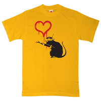 Thumbnail for Banksy Love Rat Graphic T-Shirt For Men 8Ball