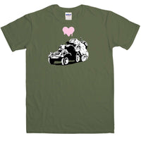 Thumbnail for Banksy Love Tanks Mens T-Shirt 8Ball