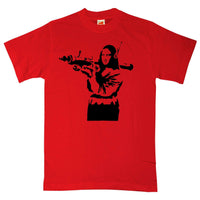 Thumbnail for Banksy Mona Lisa Mens T-Shirt 8Ball