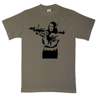 Thumbnail for Banksy Mona Lisa Mens T-Shirt 8Ball