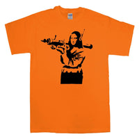 Thumbnail for Banksy Mona Lisa Mens T-Shirt 8Ball