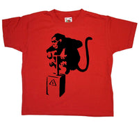 Thumbnail for Banksy Monkey Detonator Childrens T-Shirt 8Ball