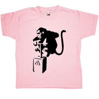 Thumbnail for Banksy Monkey Detonator Childrens T-Shirt 8Ball