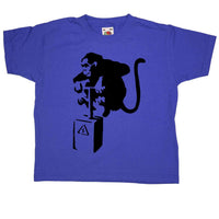 Thumbnail for Banksy Monkey Detonator Childrens T-Shirt 8Ball