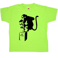 Thumbnail for Banksy Monkey Detonator Childrens T-Shirt 8Ball