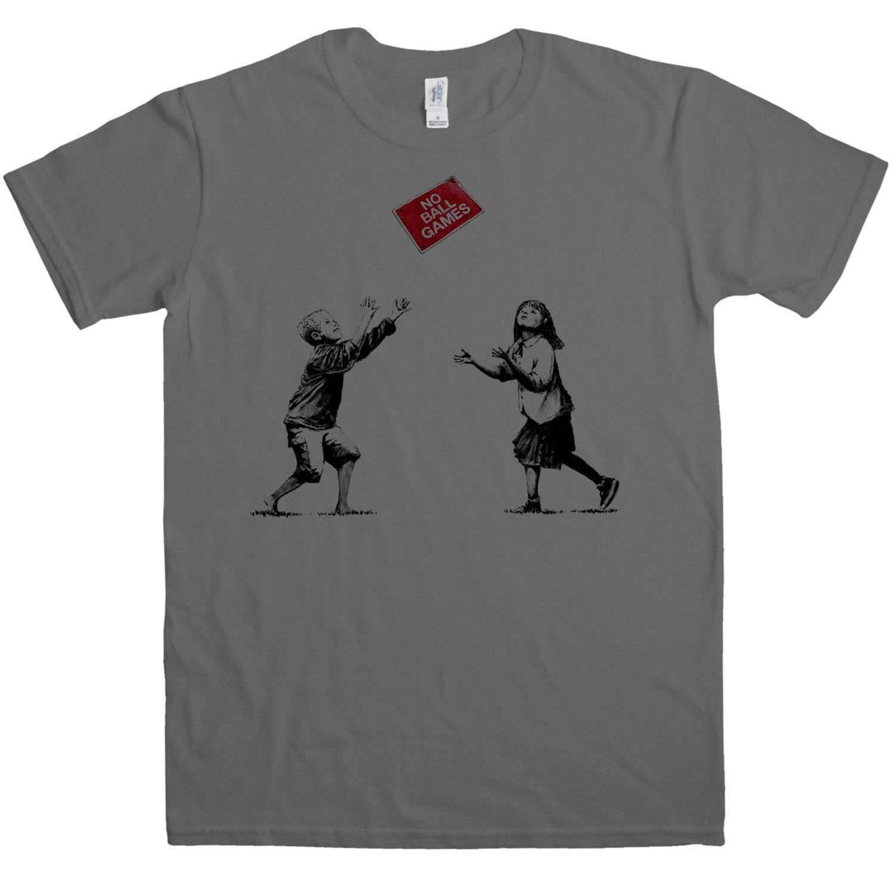Banksy No Ball Games Graphic T-Shirt For Men 8Ball