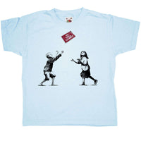 Thumbnail for Banksy No Ball Games Kids Graphic T-Shirt 8Ball