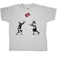 Thumbnail for Banksy No Ball Games Kids Graphic T-Shirt 8Ball