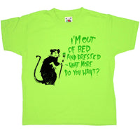 Thumbnail for Banksy Out Of Bed Rat Kids T-Shirt 8Ball