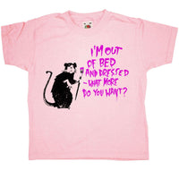 Thumbnail for Banksy Out Of Bed Rat Kids T-Shirt 8Ball