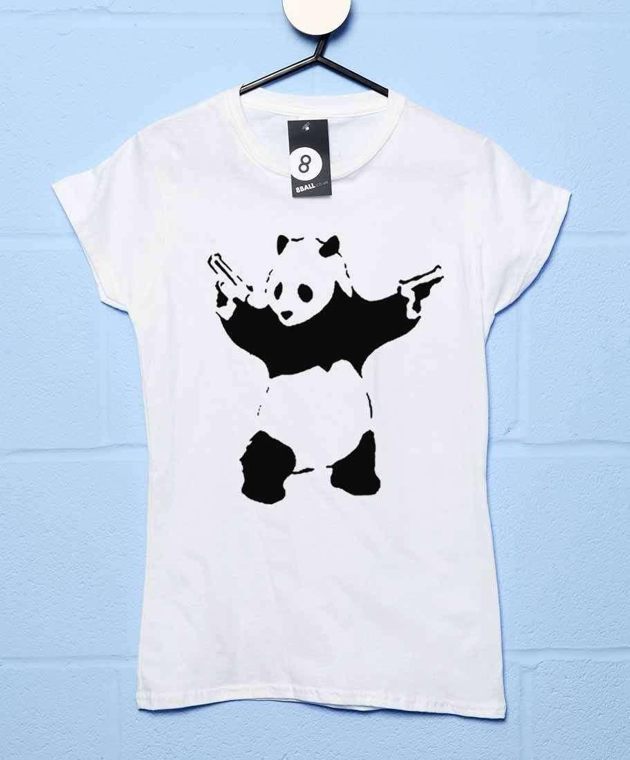 Banksy Panda T-Shirt for Women 8Ball