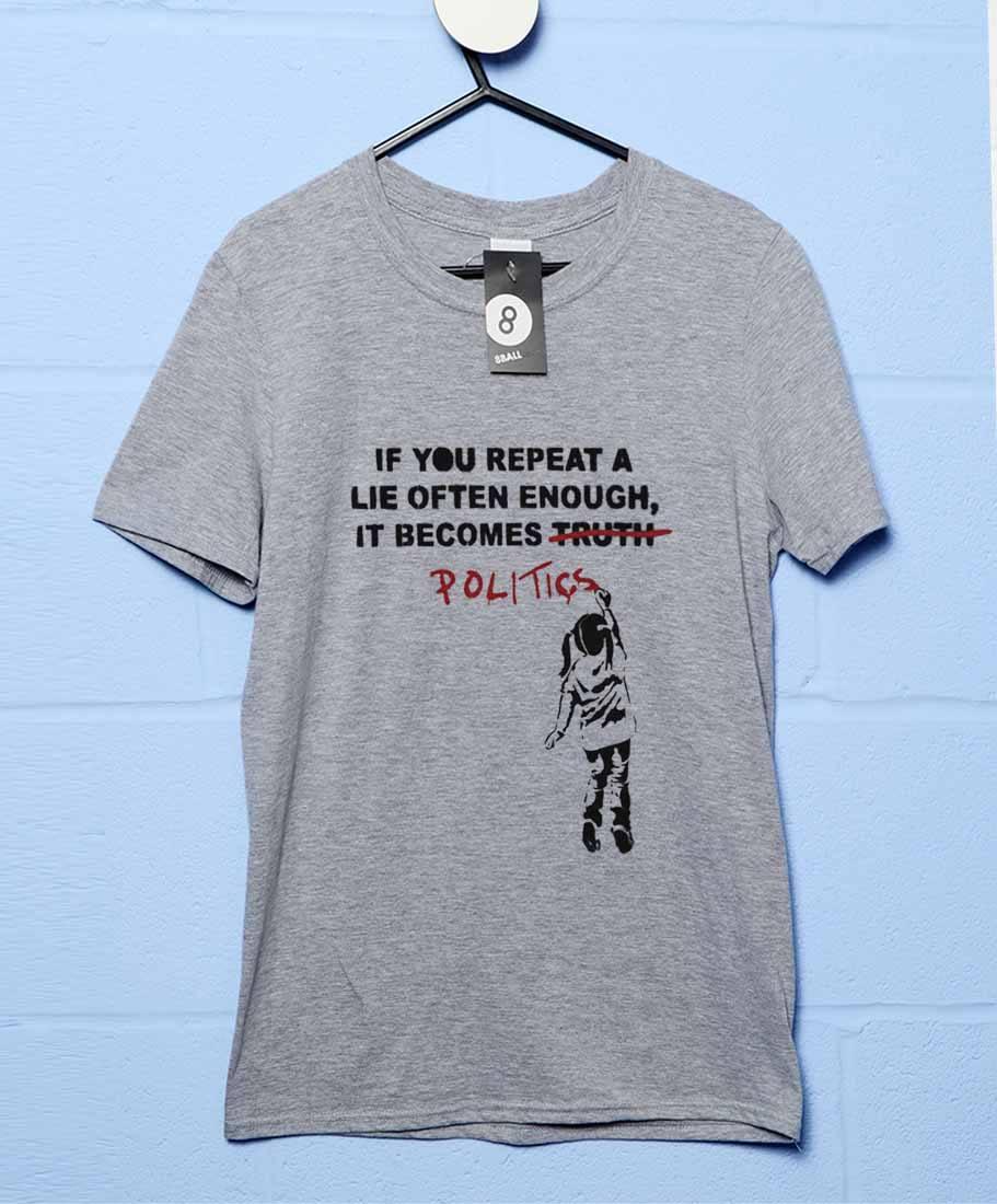 Banksy Politics Mens Graphic T-Shirt 8Ball