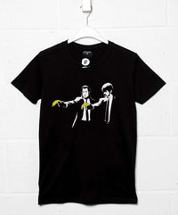Thumbnail for Banksy Pulp Fiction Bananas Mens T-Shirt 8Ball