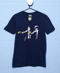 Thumbnail for Banksy Pulp Fiction Bananas Mens T-Shirt 8Ball