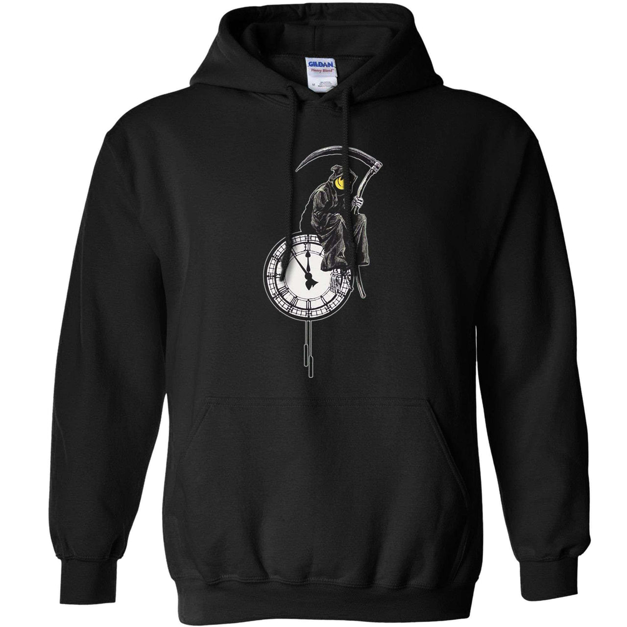 Banksy Reaper Clock Graphic Hoodie 8Ball