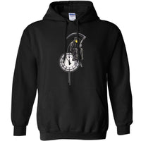 Thumbnail for Banksy Reaper Clock Graphic Hoodie 8Ball