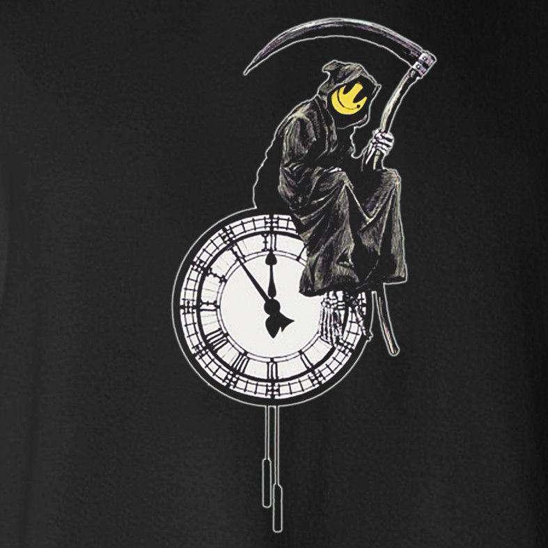 Banksy Reaper Clock Graphic Hoodie 8Ball