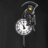 Thumbnail for Banksy Reaper Clock Graphic Hoodie 8Ball