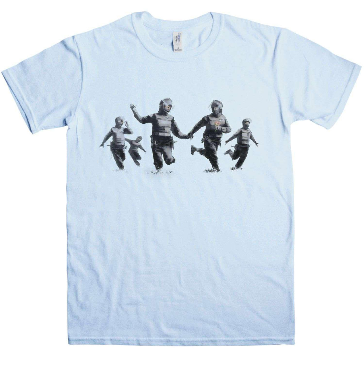 Banksy Riot Coppers Mens T-Shirt 8Ball