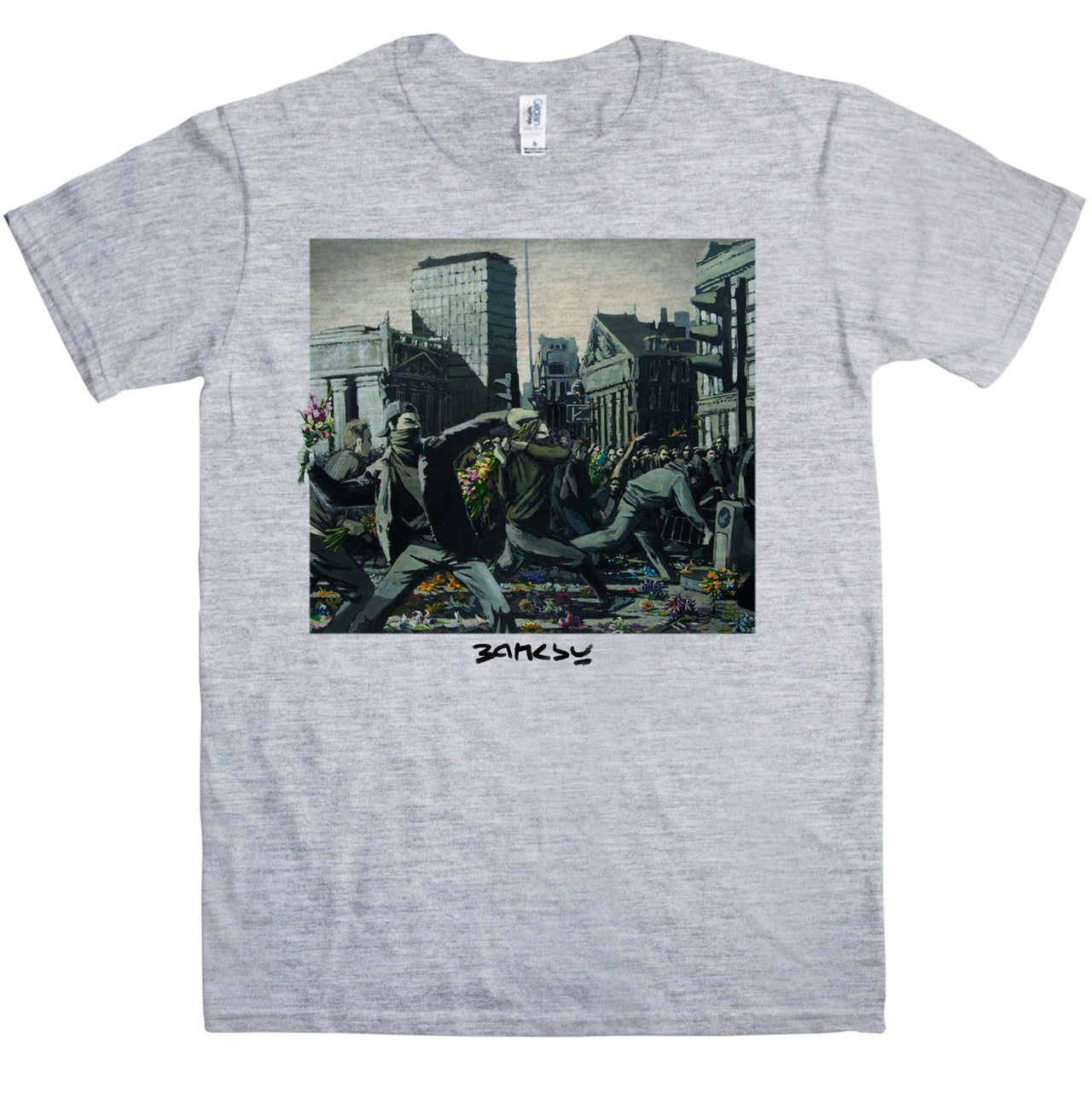 Banksy Riot Painting T-Shirt For Men 8Ball