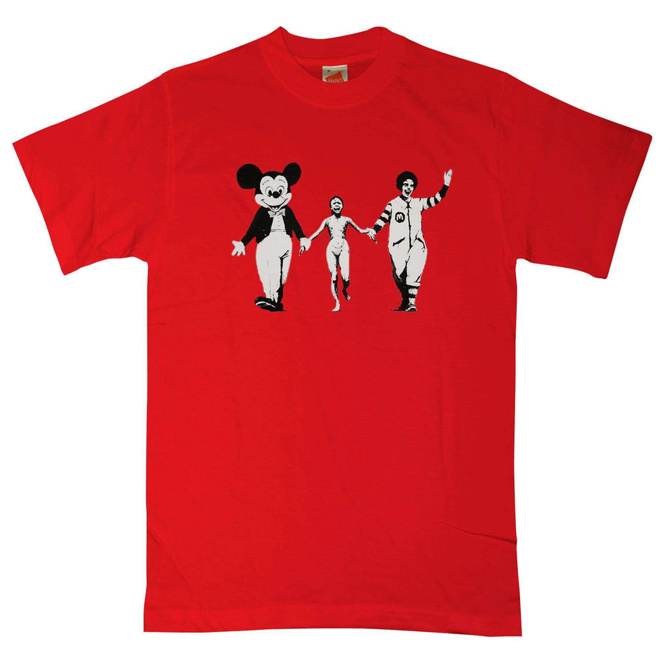 Banksy Ronald And Mickey T-Shirt | 8Ball
