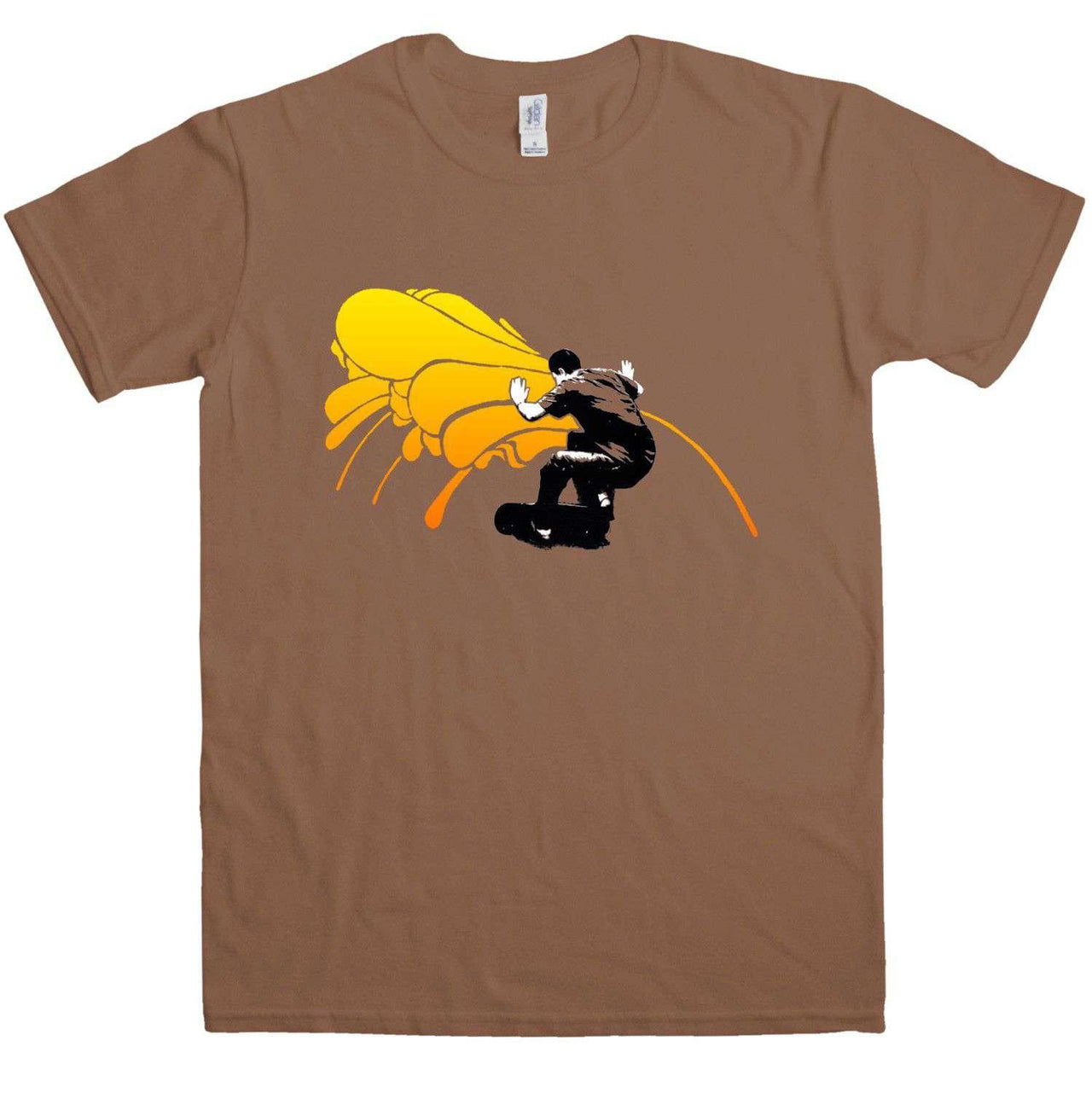 Banksy Skater Mens Graphic T-Shirt 8Ball