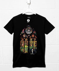 Thumbnail for Banksy Stained Glass Mens T-Shirt 8Ball